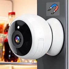 Magnetic Security Camera with Auto Night Vision: 2K Crystal Clear Picture