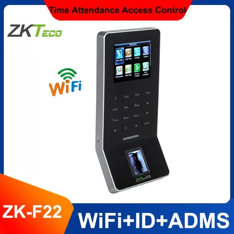 ZKteco F22 Wifi ID/AMDS TCP/IP Fingerprint Access Control Time Attendance System