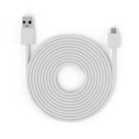 Blink White Three-Meter Indoor Power Cable for Mini 2 and Blink Arc