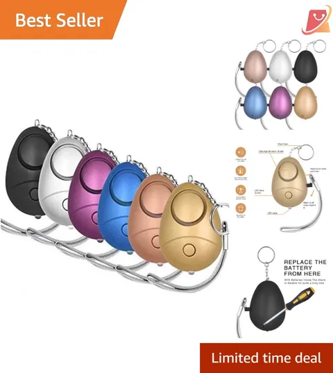 Personal Security Alarm 140DB Keychain with LED Lights for Women Men Kids Pack