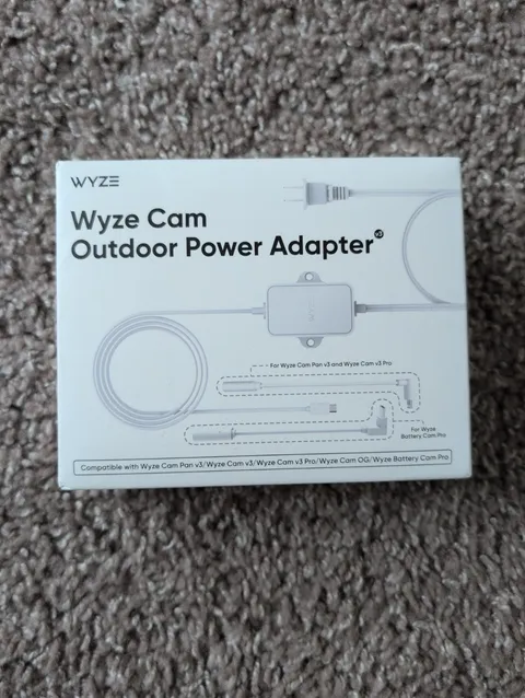 Wyze Outdoor Power Adapter for Wyze Cam Brand New  [Cam Sold Separately]