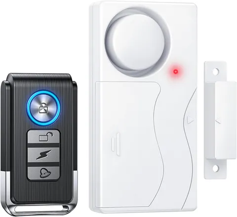 Remote Control Magnetic Sensor Alarm DIY Pair -- Wooden Door Glass Window Cabine