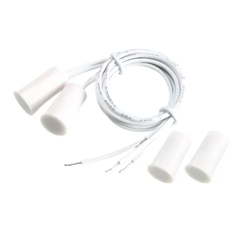 2 x RC-33 NC Recessed Wired Door Contact Sensor Alarm Magnetic Reed Switch White