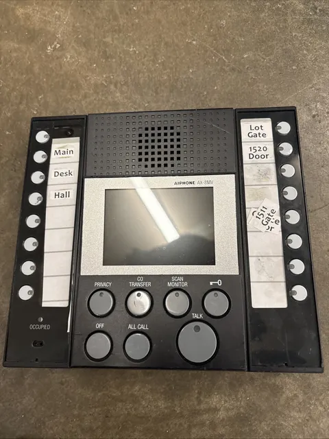 Aiphone AX-8MV Audio Master Intercom Station For AX Series Security System