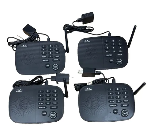 HOSMART HY810 Wireless Intercom System 2-Way 10 Channel 1/2 Mile-Set of 4 Units