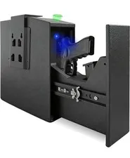 Biometric Gun Safe for Handgun Auto Sliding Drawer Quick Access Fingerprint Lock