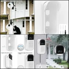Weatherproof Swivel Mount Bracket for myQ Smart Garage Video Keypad White