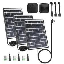 3 Pack 7W Solar Panel Compatible with Blink Outdoor 4 (4th Gen)/ (3rd Gen) XT...