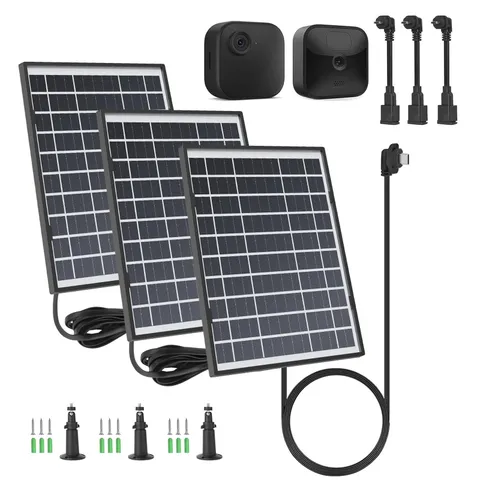 3 Pack 7W Solar Panel Compatible with Blink Outdoor 4 (4th Gen)/ (3rd Gen) XT...