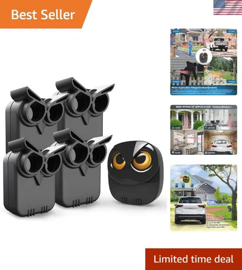 Wireless Driveway Motion Sensor with 4 Sensors - Easy Install Security Alert