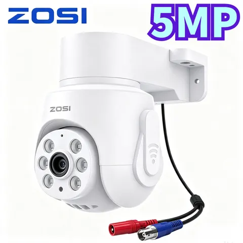 ZOSI 5MP CCTV Wired 360° View Pan Tilt Security Outdoor PT Camera For ZOSI DVR
