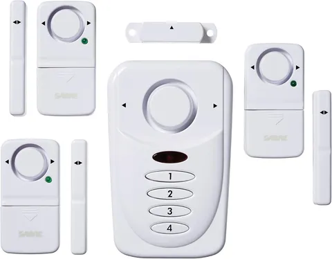 SABRE Door and Window Alarm Kit 120dB Home Security System with Keypad