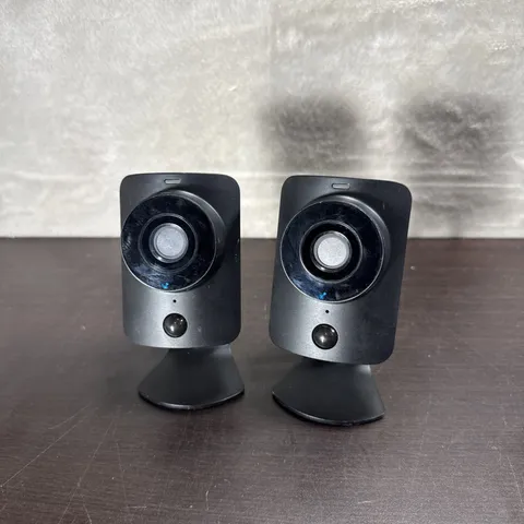 (2) SimpliSafe SimpliCam SSCM2 1080p Indoor Security Camera Black No Cords