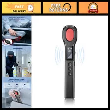 Portable Hidden Camera & Bug Detector, GPS Tracker Finder, 4 Modes, HD Display,