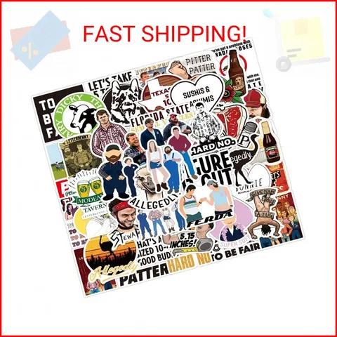 50pcs Letterkenny Stickers,Funny TV Show Vinyl Stickers Waterproof Trendy for La