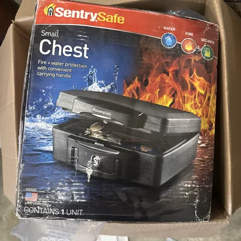 CHW20201 Fire and Water-Resistant Chest Safe with Key Lock, 0.28 Cu. ft.