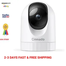 Indoor Security Camera 2K WiFi Pan Tilt Night Vision Two Way Audio for Home Pets
