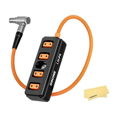 LM-P4 Lemo 2-Pin to 4-Port D-Tap Female Splitter Adapter