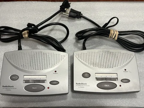 Radio Shack 43-3105 3-Channel FM Wireless Intercom System | 2 Stations *TESTED*