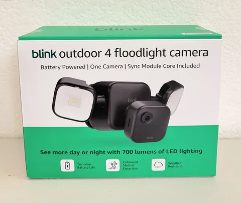 NEW Blink Outdoor 4 Floodlight Camera Wireless Smart Security Camera 700 Lumens