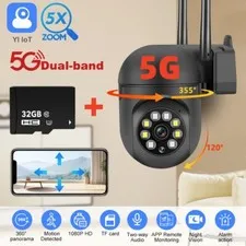 Camara De Seguridad Wifi Inalambrica 5G Para Casa Interior Con Audio y Microfono