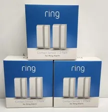 New Ring Contact Sensor 2-Pack *Lot Of 3* - White Gen 1 Sealed Free Shipping