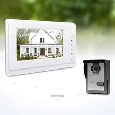 7" Video Door Entry Phone Call System with One Button Unlock for Home Security