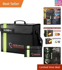 Large Fireproof Bag 5200℉ Heat Insulated 17 x 12 x 5.8 inches with Reflective...