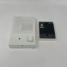 Aiphone ChimeCom C-123L/A 1-Door/1-Master Intercom Set White/Black