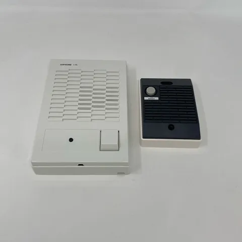 Aiphone ChimeCom C-123L/A 1-Door/1-Master Intercom Set White/Black