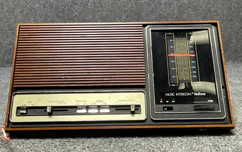 NuTone IM-2003 Intercom Master Station AM FM Radio Woodgrain