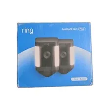 Ring Spotlight Cam Plus Battery 2-Pack Outdoor Security Cameras NEW SEALED