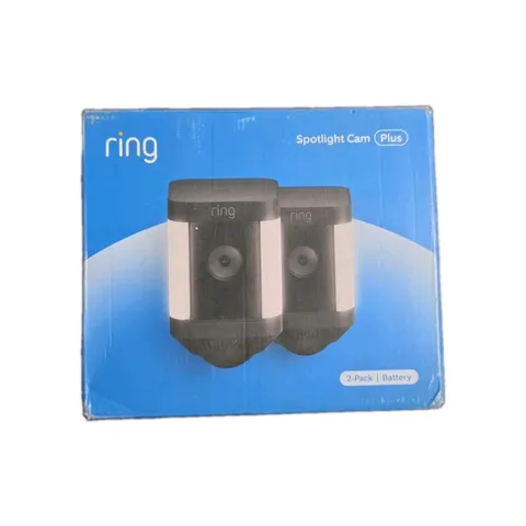 Ring Spotlight Cam Plus Battery 2-Pack Outdoor Security Cameras NEW SEALED