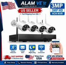 Home Security Camera System 4K? NVR 10CH 3MP Cameras 1TB HDD Night Vision App