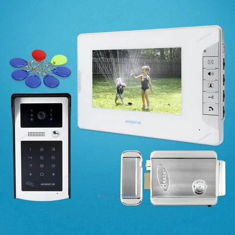 7inch Wired Video Door Entry Call System with IR Night Vision for Home Security