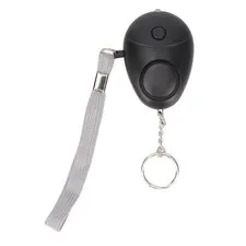 (Black)Safe Sound Personal Alarm Portable 130DB Emergency Safety Alarm With LED
