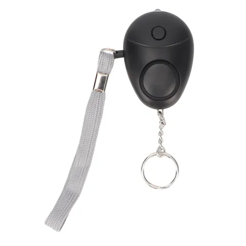 (Black)Safe Sound Personal Alarm Portable 130DB Emergency Safety Alarm With LED