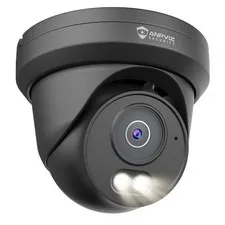 4MP PoE Camera Black, Turret Security IP Camera Outdoor Wired