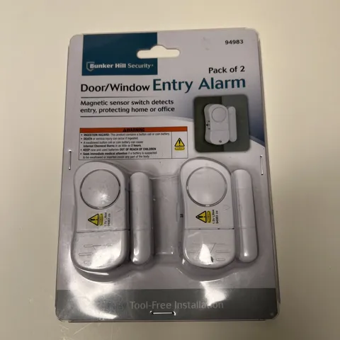 Bunker Hill Security Door / Window Entry Alarm Pack of 2 Item 94983 New Sealed