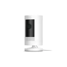 Ring Stick Up Cam Plug-In Security Camera Indoor/Outdoor 1080p White New B0C5QRY