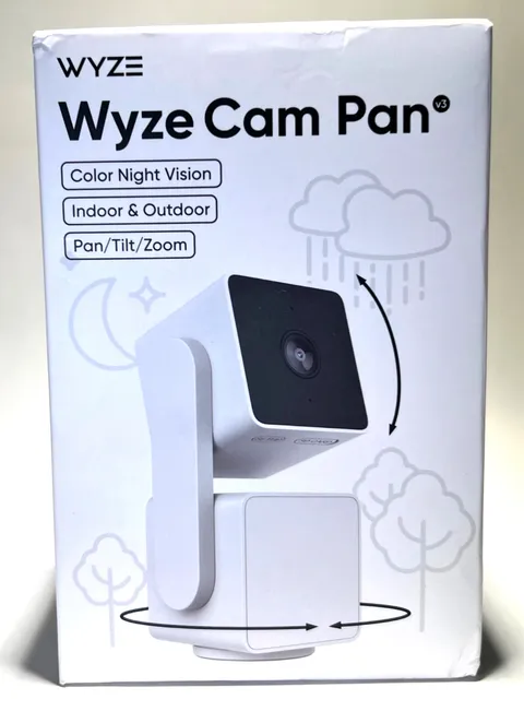 Wyze Cam Pan v3 1080p Smart Security Camera Indoor Outdoor WiFi PTZ White New
