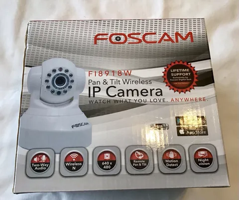 FOSCAM F18918W PAN & TILT WIRELESS IP CAMERA WHITE NEW IN BOX