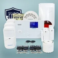 HOMSECUR LCD Wireless&Wired 4G/GSM WIFI Burglar Alarm System+Pet-Immune/Friendly