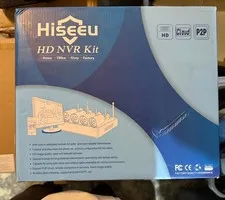 Hiseeu WK-4HB612-AT Wireless HD NVR CCTV Kit 4 Cameras Wi-Fi 1TB I/O