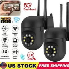 5G Camara De Seguridad WIFI Inalambrica 360° Para Casa Exterior 1080P Con Audio
