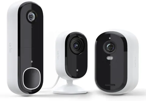Essential Whole Home Security Bundle | Outdoor, Indoor, Video Doorbell Camera |2