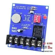 6062 Multi-Function Timer Compatible with Altronix 6062 12/24VDC 1-60 Min
