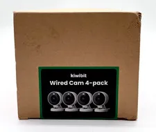 4 Pack Kiwibit 2K Smart Home Security Cameras White
