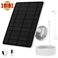 Solar Panel for Ring Camera, Compatible with Spotlight Cam/Pro/Plus Battery, 5W 