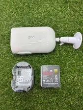Arlo Pro 4 Wireless Camera Single Large Battery VMC4041P White w Cord - 21
